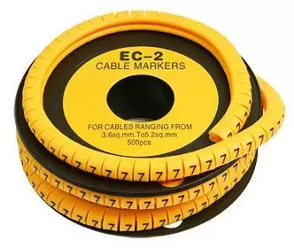 Маркер для кабеля Cabeus EC-2-7 д.7.4мм цифра 7