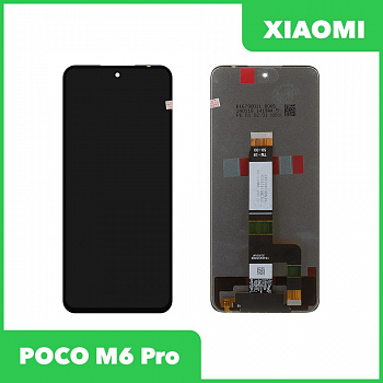 LCD дисплей для Xiaomi POCO M6 Pro с тачскрином (черный) 100% оригинал